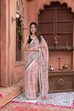 Pearl: Kani Pashmina Silk Saree