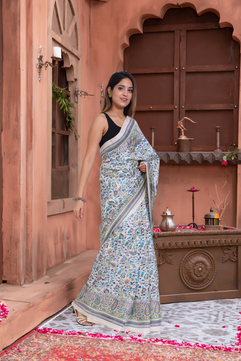 Pearl: Kani Pashmina Silk Saree